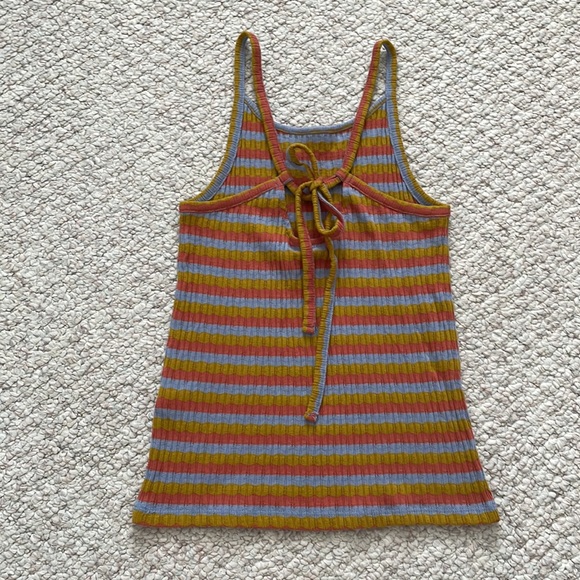 Madewell NWT multi color striped tank top - Picture 7 of 8